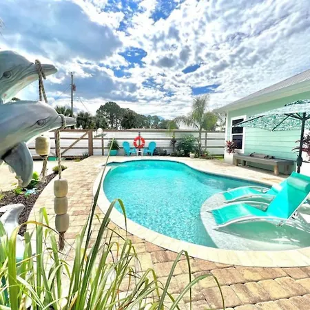 Beach Home With Pool And Golf Cart - Walk To The Beach - Pcb